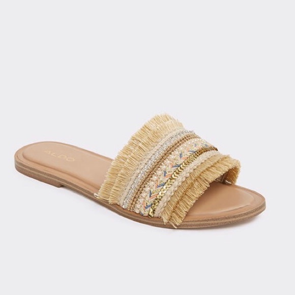 boho slide sandals